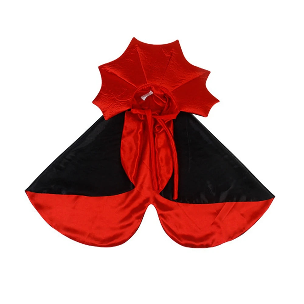 Funny Pet Role Play Costume Vampire Cloak For Small Dog Cat Halloween Puppy Cape Dress Kawaii Pet Clothes Cat Accessoties Gift