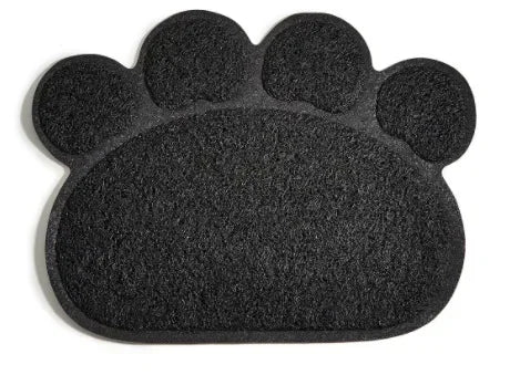 PVC Pet Mat Non-slip Claw-shaped Cat Litter Rub Feet Cat Toilet Dog Puppies Feeding Mat Cute Dish Bowl Food Feed Placement
