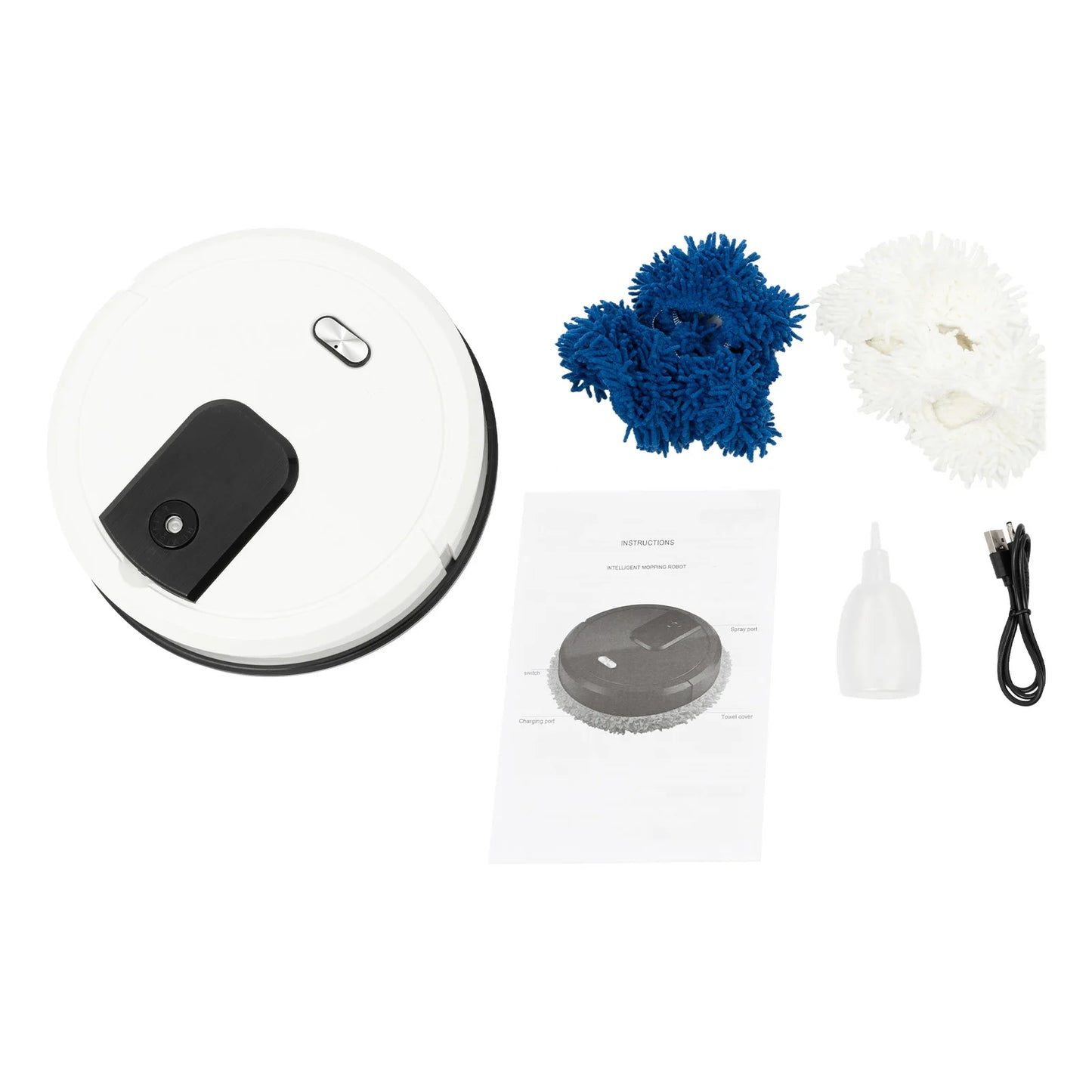 5W 10000Rpm Wet Dry Dual-purpose Mopping Machine 360° Full-Surround Wipe Automatic Mopping Machine