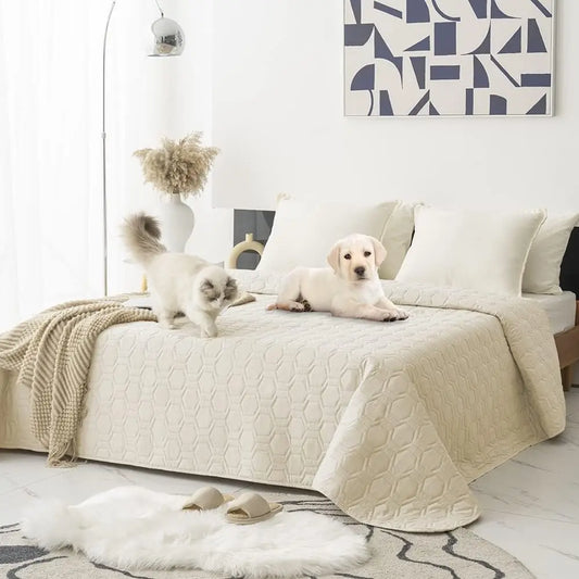 Waterproof and Anti-Slip Dog Bed Cover and Pet Blanket Sofa Pet Bed Mat