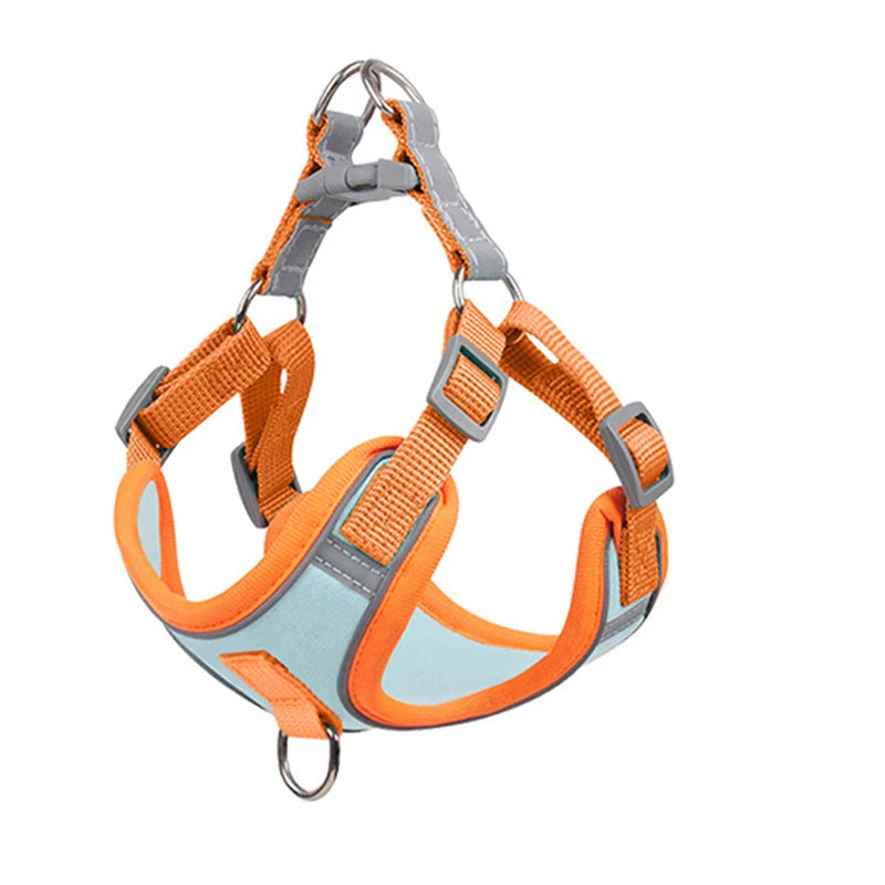 Adjustable Dog Harness for Small Dogs Cat Reflective Dog Harness and Leash Set Breathable Pet Harness Puppy Vest Dog Accessories