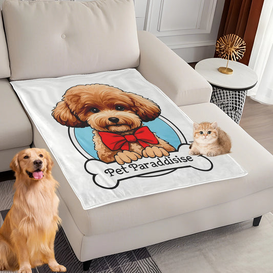 Dog Bed Mat Blanket Soft Fluffy Pet Blanket Dog Pattern Pet Travel Mat Warm Comfortable Blanket for Cat Dogs Supplies