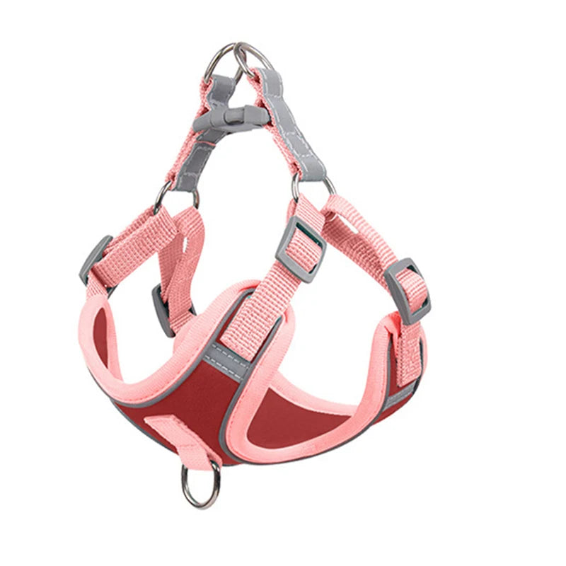 Adjustable Dog Harness for Small Dogs Cat Reflective Dog Harness and Leash Set Breathable Pet Harness Puppy Vest Dog Accessories
